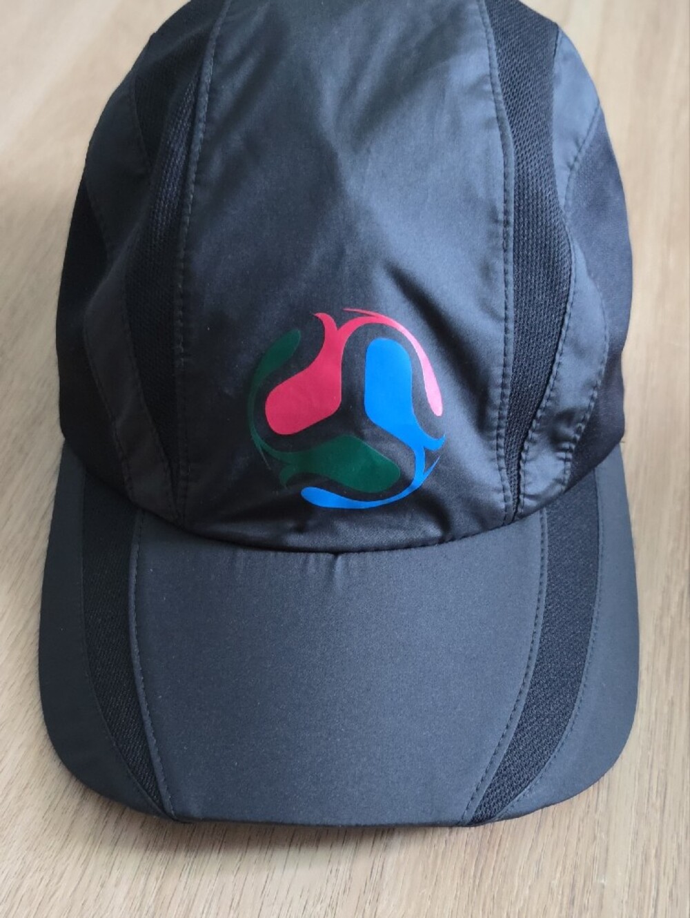 Adidas Black Sport Cap with Multicolor Logo